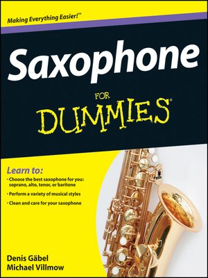cover image of Saxophone For Dummies